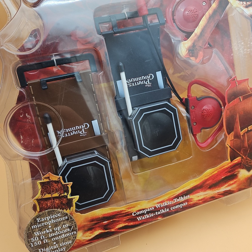 Pirates Of The Caribbean Disney Store Walkie Talkies Lot Of 2 Brand New - Picture 3 of 9